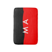 Einfache Monogramm fügen Sie den Namen Mann minima Badematte (Vorderseite Vertikal)