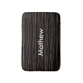 Einfache Monogramm fügen Sie den Namen Mann minima Badematte (Vorderseite Vertikal)