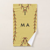 Einfache Monogramm fügen Sie den Namen Mann minima Badhandtuch Set (Handtuch)