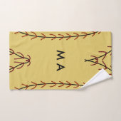 Einfache Monogramm fügen Sie den Namen Mann minima Badhandtuch Set (Handtuch)