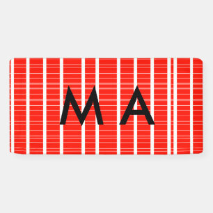 Einfache Monogramm fügen Sie den Namen Mann minima Banner