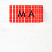 Einfache Monogramm fügen Sie den Namen Mann minima Banner (InSitu)