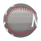Einfache Monogramm fügen Sie den Namen Mann minima Baseball (Vorderseite Links)