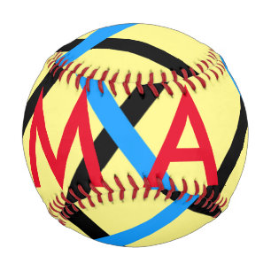 Einfache Monogramm fügen Sie den Namen Mann minima Baseball