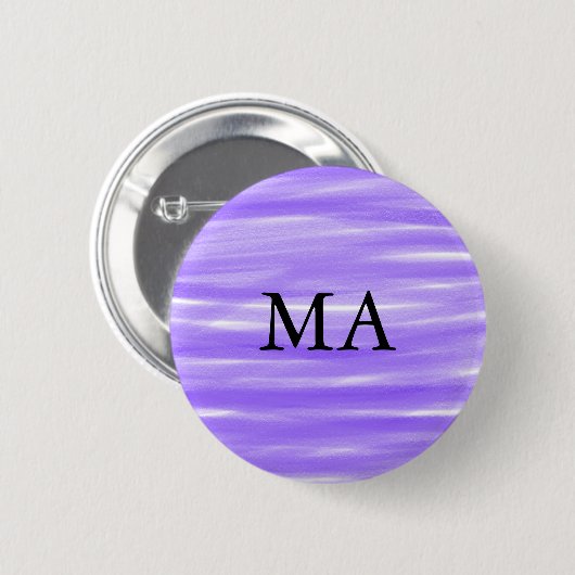 Einfache Monogramm fügen Sie den Namen Mann minima Button (Vorne & Hinten)