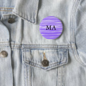 Einfache Monogramm fügen Sie den Namen Mann minima Button (Beispiel)