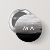 Einfache Monogramm fügen Sie den Namen Mann minima Button (Vorne & Hinten)