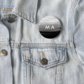 Einfache Monogramm fügen Sie den Namen Mann minima Button (Beispiel)