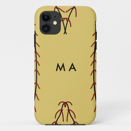 Einfache Monogramm fügen Sie den Namen Mann minima Case-Mate iPhone Hülle (Rückseite)
