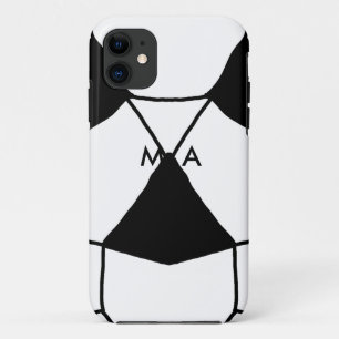 Einfache Monogramm fügen Sie den Namen Mann minima Case-Mate iPhone Hülle