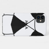 Einfache Monogramm fügen Sie den Namen Mann minima Case-Mate iPhone Hülle (Rückseite (Horizontal))
