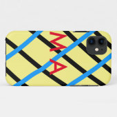 Einfache Monogramm fügen Sie den Namen Mann minima Case-Mate iPhone Hülle (Rückseite (Horizontal))