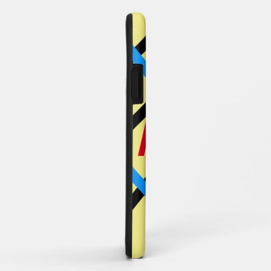 Einfache Monogramm fügen Sie den Namen Mann minima Case-Mate iPhone Hülle (Hinten/Rechts)