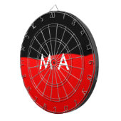 Einfache Monogramm fügen Sie den Namen Mann minima Dartscheibe (Vorderseite rechts)