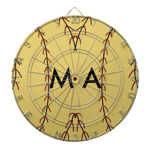 Einfache Monogramm fügen Sie den Namen Mann minima Dartscheibe (vorne)