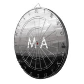 Einfache Monogramm fügen Sie den Namen Mann minima Dartscheibe (Vorderseite rechts)