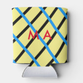 Einfache Monogramm fügen Sie den Namen Mann minima Dosenkühler (Rückseite)