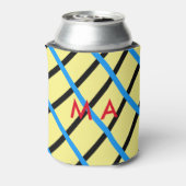 Einfache Monogramm fügen Sie den Namen Mann minima Dosenkühler (Kanne Rückseite)