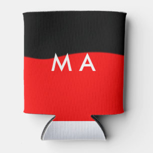 Einfache Monogramm fügen Sie den Namen Mann minima Dosenkühler