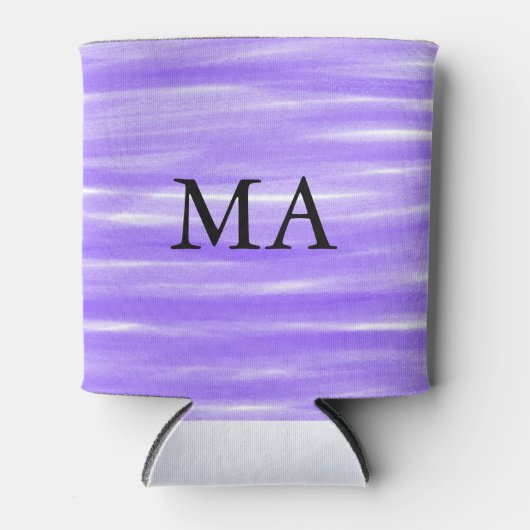 Einfache Monogramm fügen Sie den Namen Mann minima Dosenkühler (Vorderseite)