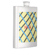 Einfache Monogramm fügen Sie den Namen Mann minima Flachmann (Rechts)