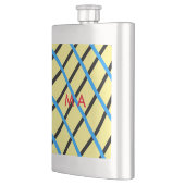 Einfache Monogramm fügen Sie den Namen Mann minima Flachmann (Links)