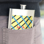 Einfache Monogramm fügen Sie den Namen Mann minima Flachmann (Beispiel)