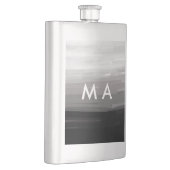 Einfache Monogramm fügen Sie den Namen Mann minima Flachmann (Rechts)