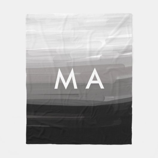 Einfache Monogramm fügen Sie den Namen Mann minima Fleecedecke (Vorderseite)