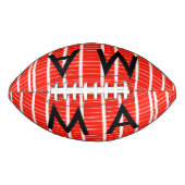 Einfache Monogramm fügen Sie den Namen Mann minima Football (Vorderseite)