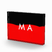 Einfache Monogramm fügen Sie den Namen Mann minima Fotoblock (Rechts)