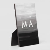 Einfache Monogramm fügen Sie den Namen Mann minima Fotoplatte (Seite)
