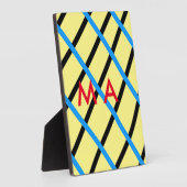 Einfache Monogramm fügen Sie den Namen Mann minima Fotoplatte (Seite)