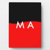 Einfache Monogramm fügen Sie den Namen Mann minima Fotoplatte (Vorderseite)