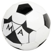 Einfache Monogramm fügen Sie den Namen Mann minima Fußball (Dreiviertel)