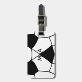 Einfache Monogramm fügen Sie den Namen Mann minima Gepäckanhänger (Vorderseite vertikal)