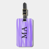 Einfache Monogramm fügen Sie den Namen Mann minima Gepäckanhänger (Vorderseite vertikal)