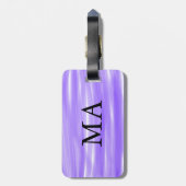 Einfache Monogramm fügen Sie den Namen Mann minima Gepäckanhänger (Rückseite vertikal)