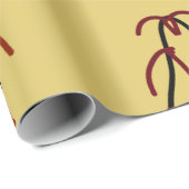 Einfache Monogramm fügen Sie den Namen Mann minima Geschenkpapier (Rolleneckpunkt)