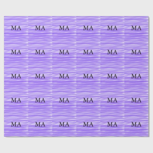 Einfache Monogramm fügen Sie den Namen Mann minima Geschenkpapier (Flach)