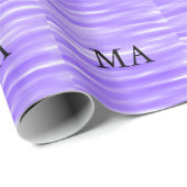 Einfache Monogramm fügen Sie den Namen Mann minima Geschenkpapier (Rolleneckpunkt)