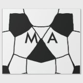 Einfache Monogramm fügen Sie den Namen Mann minima Geschenkpapier (Flach)