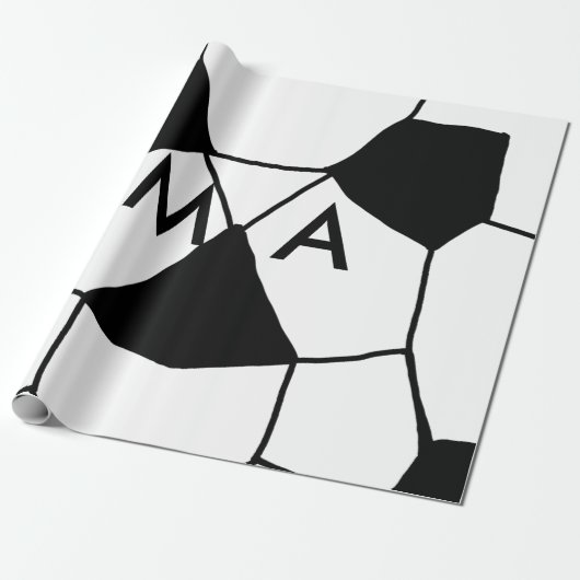 Einfache Monogramm fügen Sie den Namen Mann minima Geschenkpapier (Ungerollt)