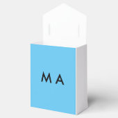 Einfache Monogramm fügen Sie den Namen Mann minima Geschenkschachtel (Geöffnet)