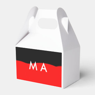 Einfache Monogramm fügen Sie den Namen Mann minima Geschenkschachtel