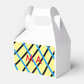 Einfache Monogramm fügen Sie den Namen Mann minima Geschenkschachtel (Rückseite)