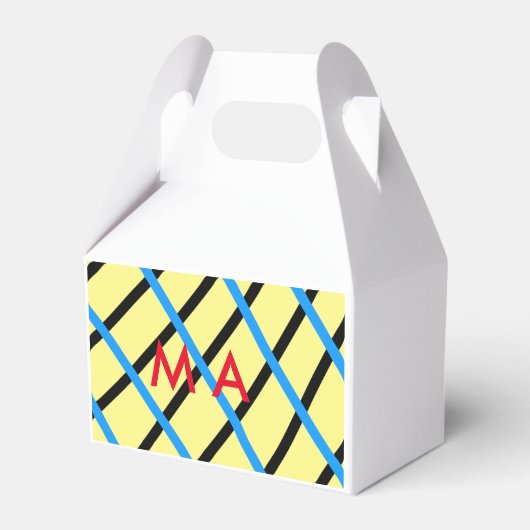 Einfache Monogramm fügen Sie den Namen Mann minima Geschenkschachtel (Vorderseite)