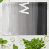Einfache Monogramm fügen Sie den Namen Mann minima Geschirrtuch (Gefaltet)
