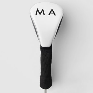 Einfache Monogramm fügen Sie den Namen Mann minima Golf Headcover