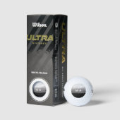 Einfache Monogramm fügen Sie den Namen Mann minima Golfball (Verpackungen)